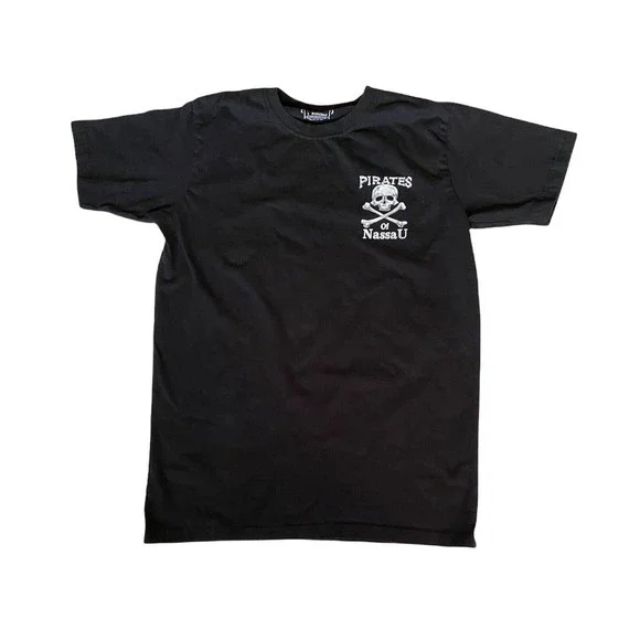 I Bahamas Mens S Pirates Surrender the Booty Black Cotton Tshirt Nassau Souvenir - Picture 2 of 7